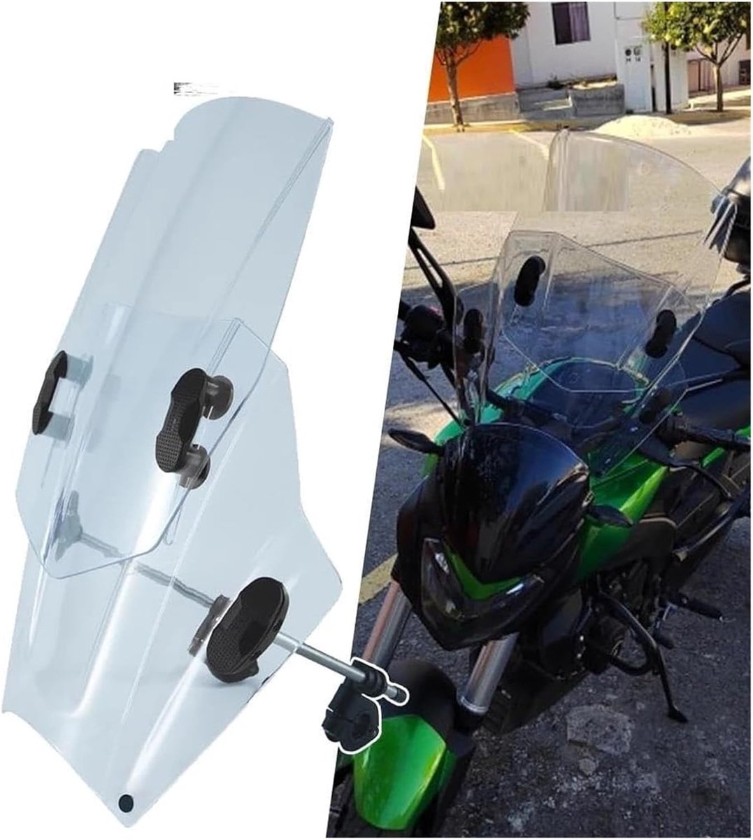 Motor Voorruit - Windscherm Deflector - Comfortabel Rijden - Verstelbaar Ontwerp - Universele Pasvorm - Helder