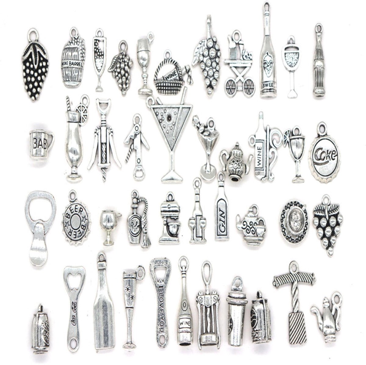 Dailygoods - 42 Stuks Wijnglas Hangers en Markeringen voor Feesten