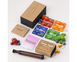 Vela Airvaper - Vape - Stoppen met Roken - Anti Rook Ketting - Inclusief 4 Smaken (Strawberry Ice, Blueberry Ice, Orange, Spearmint) - Navulbaar - Alternatief Nicotine Pleisters - Anti stress - Ademhalingsketting