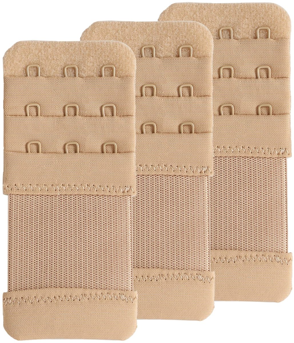 Dailygoods- Beha-extender Zacht - 2/3 Haakjes - Verstelbare Lengte - Comfortabel - Flexibel - Geschikt voor de meeste maten - Bh-verlenger