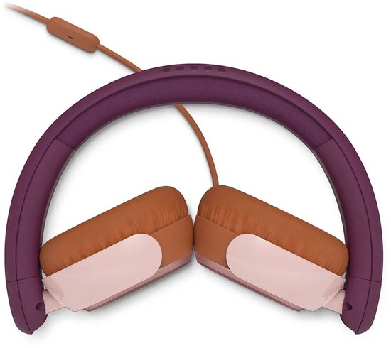 PHILIPS TAK2000MP/00 - Kinderkoptelefoon - 85 dB Veilig Luisteren - Audio Share - Ingebouwde Microfoon - Opvouwbaar - USB-C Adapter Inclusief - Magenta / Paars