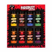 HOT-CHIP Firedust Kruidenmix Cadeauset – 8 Pittige Spice Mixes voor BBQ, Pizza, Kip, Vis, Ribs, Popcorn & Aardappels