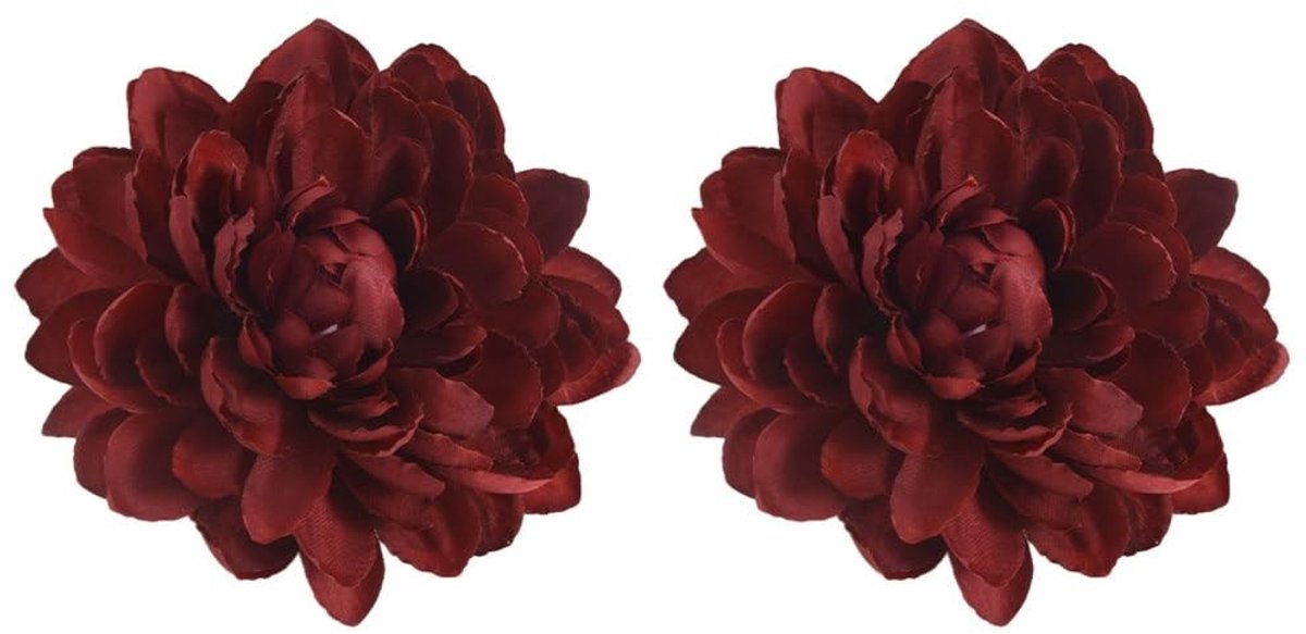 Dailygoods- Gordijnklem 2 Stuks - Bloemvorm - Kunstmatige Lotus - Decoratie Thuis - Kantoor - Voor Gordijnen - Gordijnhaak