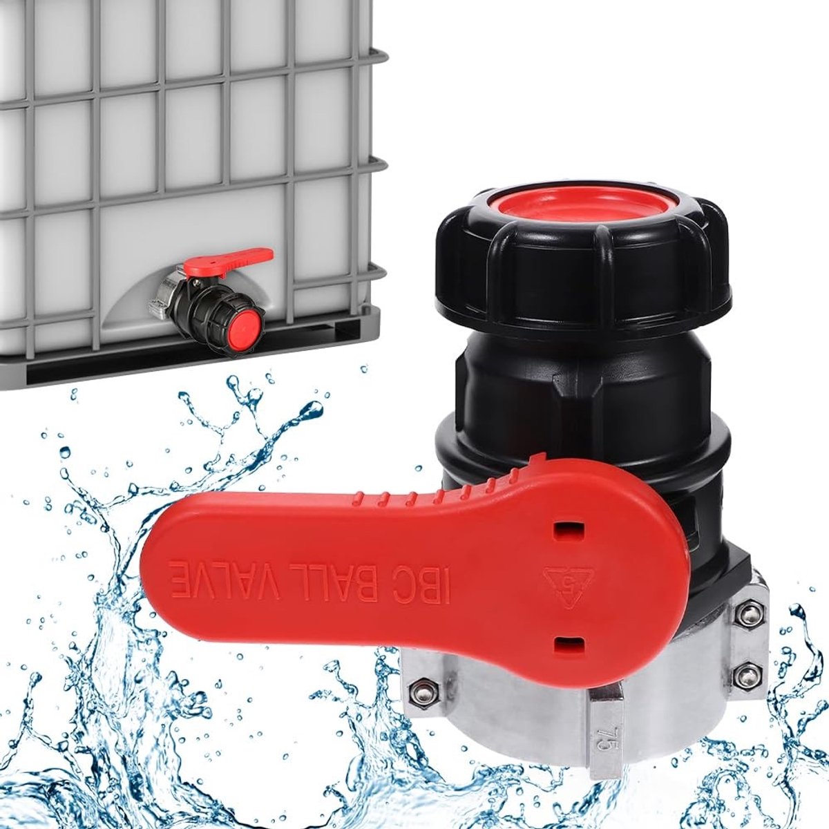 Dailygoods - IBC Adapter Kogelkraan voor Regenwatertank en Container