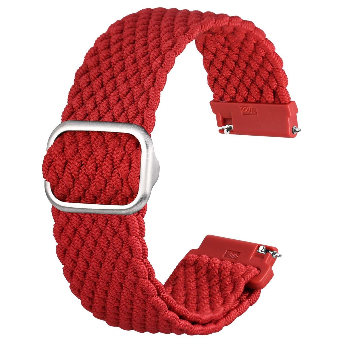 Dailygoods- Horlogebandje Gevlochten Nylon - Verstelbaar - Ademend - Elastisch - Snelsluiting - Duurzaam ontwerp - Horlogearmband