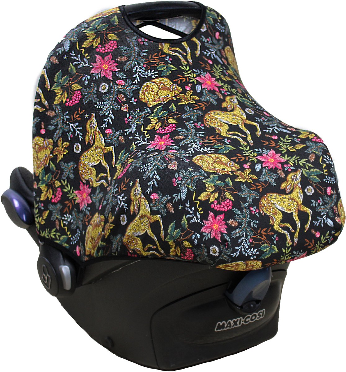 Wallabiezzz Zonnekap Maxi Cosi - Zonnescherm - Universeel - Creëert schaduw - Hert Goud - Kraam cadeau