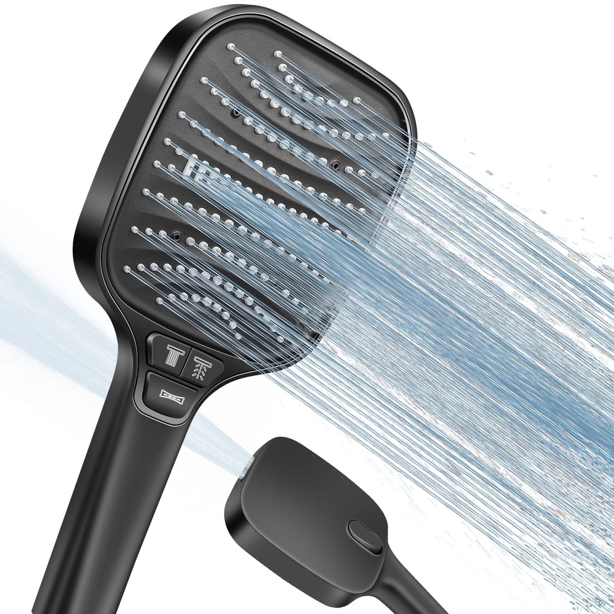 Dailygoods- Douchekop XXL - Waterbesparende Handdouche - 8 Straalstanden - Slagvast ABS - Ergonomische Handgreep - Luxe Douche Ervaring