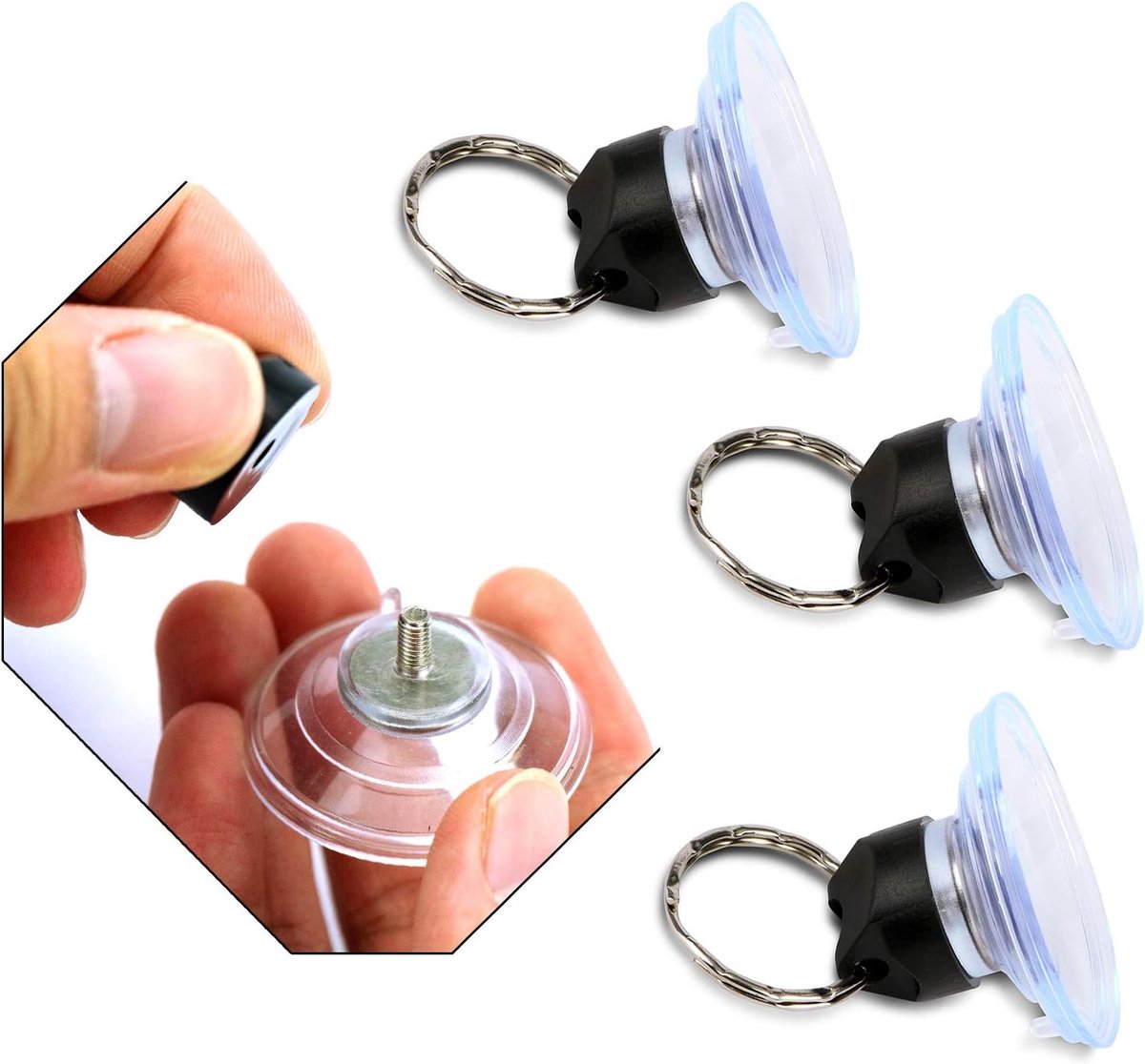 Set van 30 zuignappen 40 mm - ring schroefbaar - voor M4 draadeind - ideaal voor bevestigen - ShopVlot