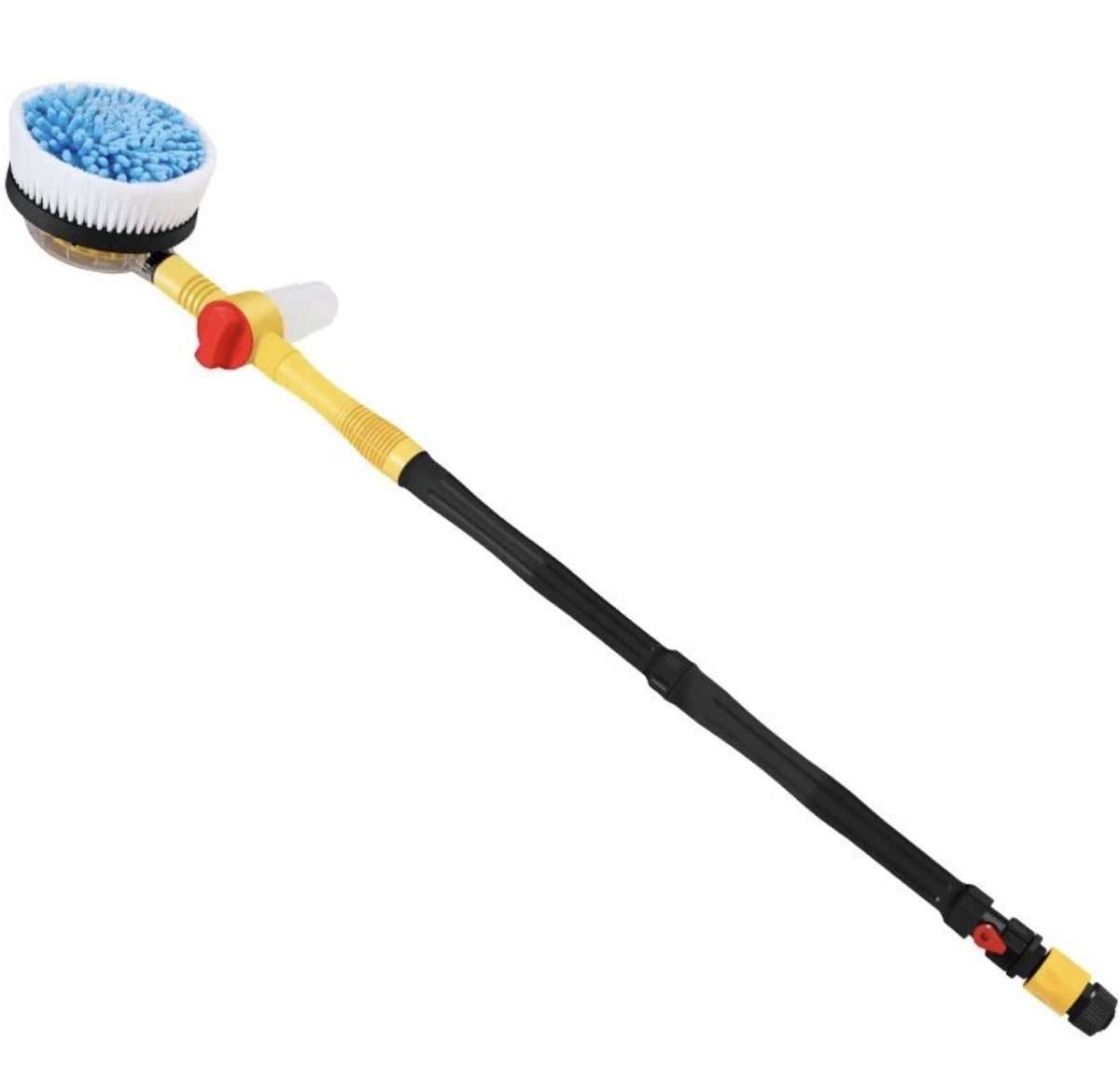 Draaiende Telescoop Autowasborstel 360° met Schuimdispenser