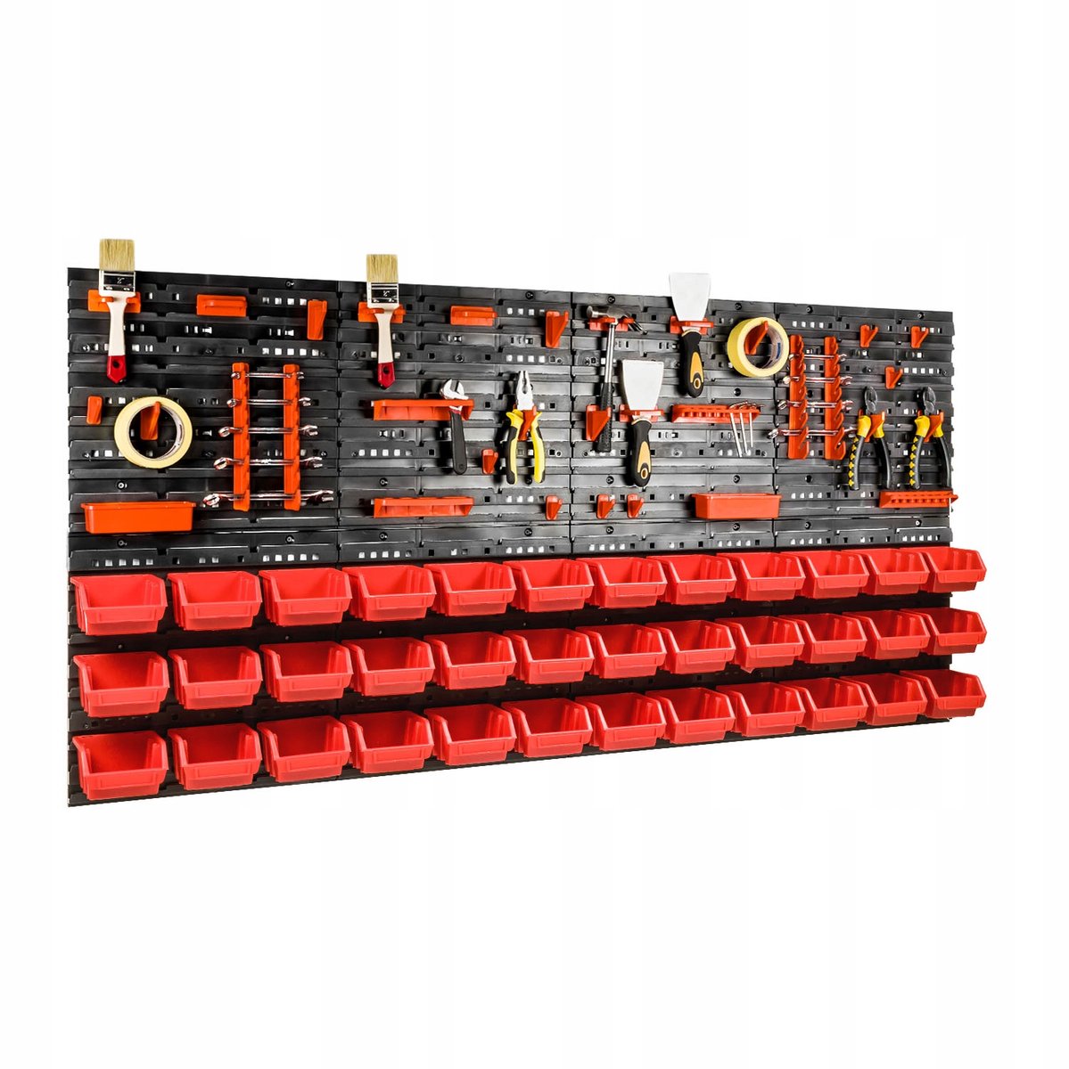 Gereedschapswand 160x80cm met 36 Bakjes - Werkplaats Organizer
