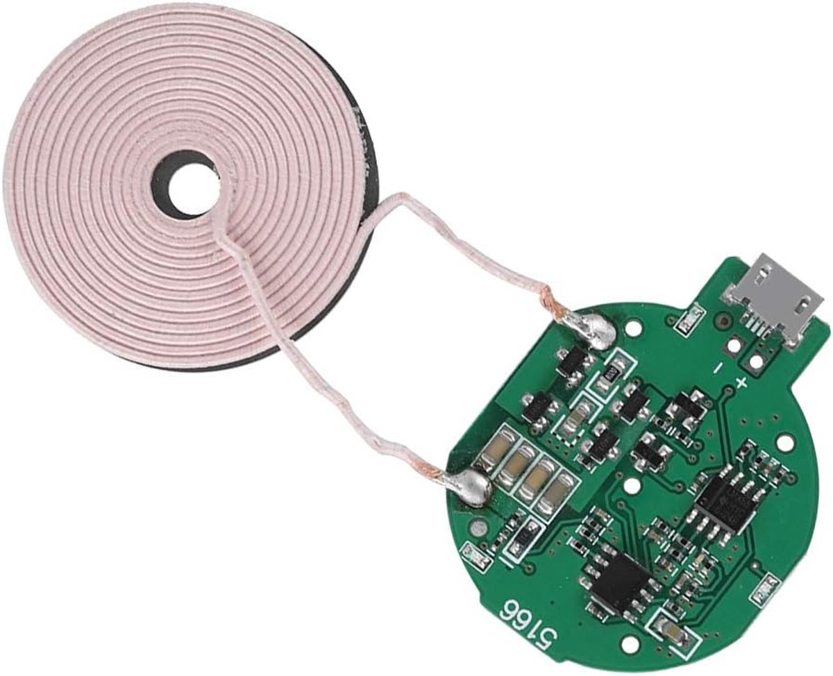 Draadloze Oplader Module 5W - Ultra-dun met Grote Spoel - Multi-level Bescherming - Snelle Oplading - ShopVlot