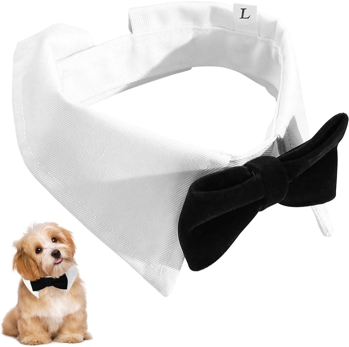 Hondenstrikjes Set van 2 (L 7x39 cm) voor Honden en Katten
