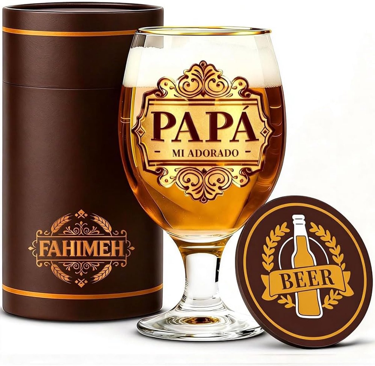FAHIMEH Gepersonaliseerde bierpul voor vaders, Vaderdagcadeaus, verjaardagscadeaus, Vaderdagcadeaus, jubileum - ShopVlot