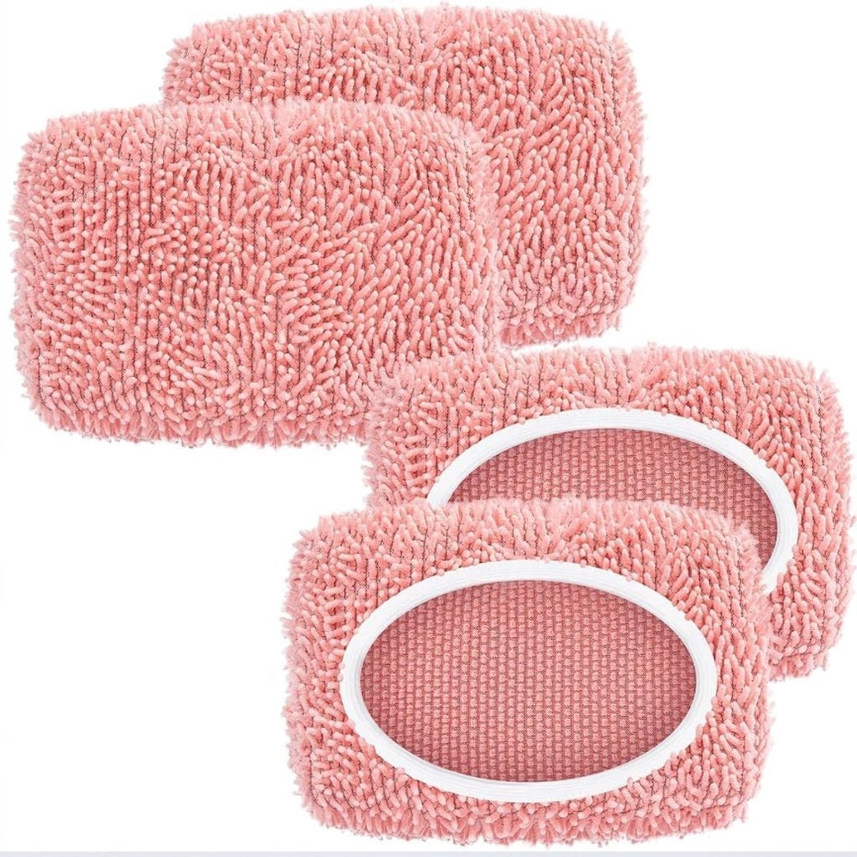 Vervangende Dweilhoezen - Roze - Wasbare Microvezel Pads - Voor Harde Vloeren