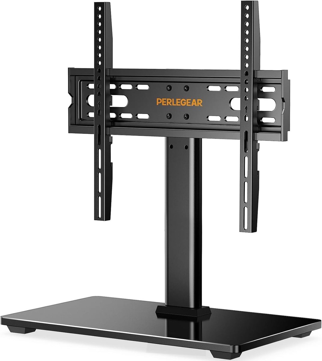 TV-standaard - Zwart - 26-55 inch - Hoogte Verstelbare TV-Stand met Kabelbeheer - Voor OLED, LCD en Plasma TV's