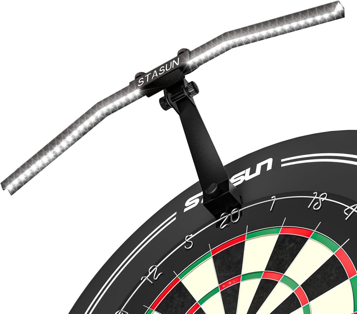 Led-Dartbordverlichting - Opvouwbaar - TOR 120 - Professionele Verlichting met Instelbare Hoek en Helderheid - Voor Dartsportliefhebbers
