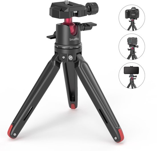 SmallRig 2664 Tabletop Mini Tripod with Panoramic Ball Head
