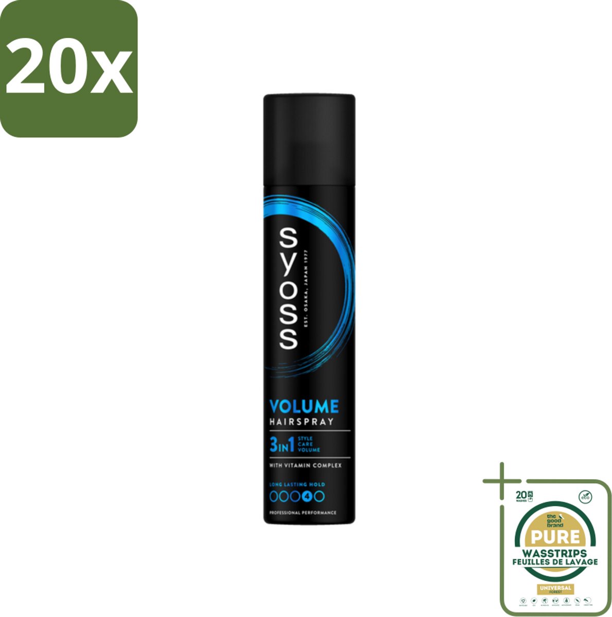 20 x Syoss - Volume - Haarspray - Lift & Volume - 300 ml - Grootverpakking - Haarspray Volume - Haarspray Lift - Haarspray 3 In 1 - Haarspray Voor Volume - Haarspray Voor Fijn Haar