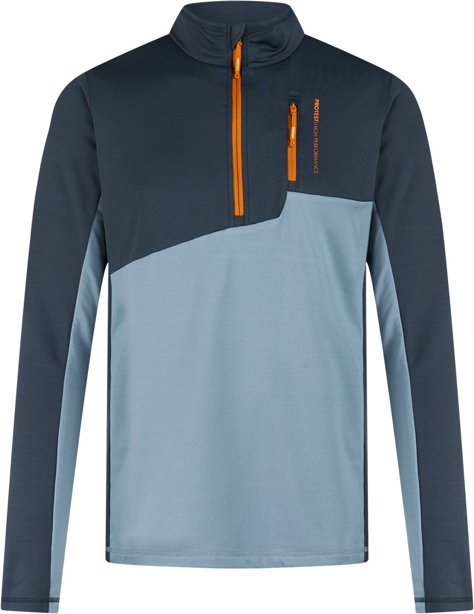 Protest PRTBonus Skipully Heren Slim fit 1/4 rits Blauw