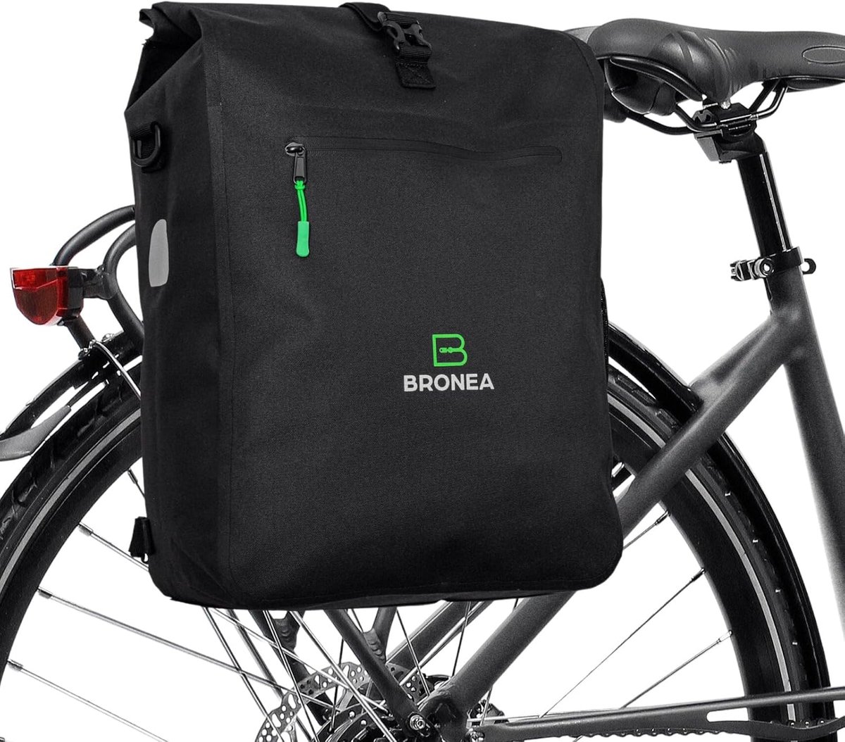 Fietstas 28 liter - waterdicht - 3-in-1 rugzak en schoudertas - snelle montage op bagagedrager - ShopVlot