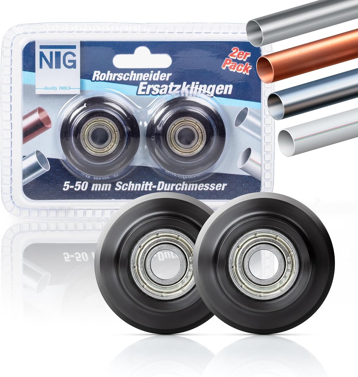 NTG Set of 2 spare blades for tube cutter, large (set of 2 spare blades) - ShopVlot
