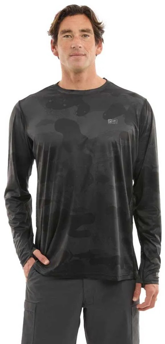 Pelagic Vaportek Brush Camo Allover Uv-werende Langarm T-shirt 2XL Man