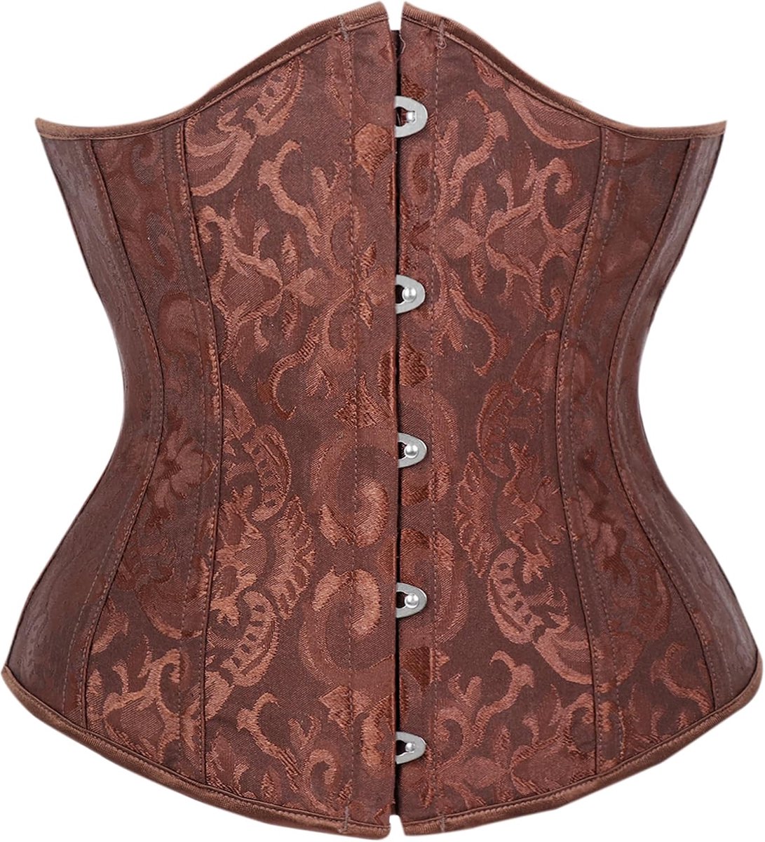 Korset onder de borst zwart - dames maat - korset met veters - shapewear top voor een slanker figuur - ShopVlot