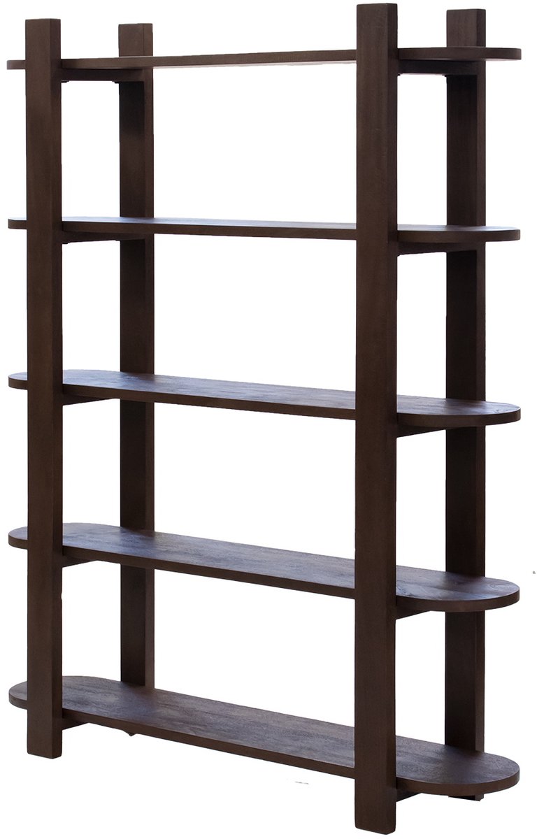 Giga Meubel Wandkast Luuk - Mangohout - Bruin - 160x38x190cm