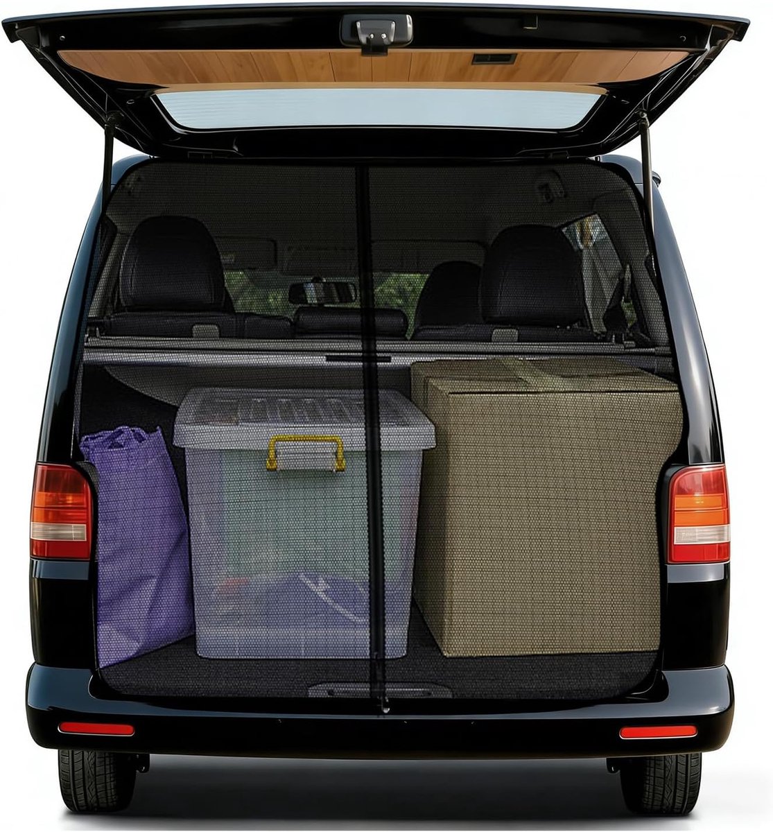 Muggennet VW T5 T6 - 61 x 146 cm - met ritsen - insecten- en zonbescherming - ShopVlot