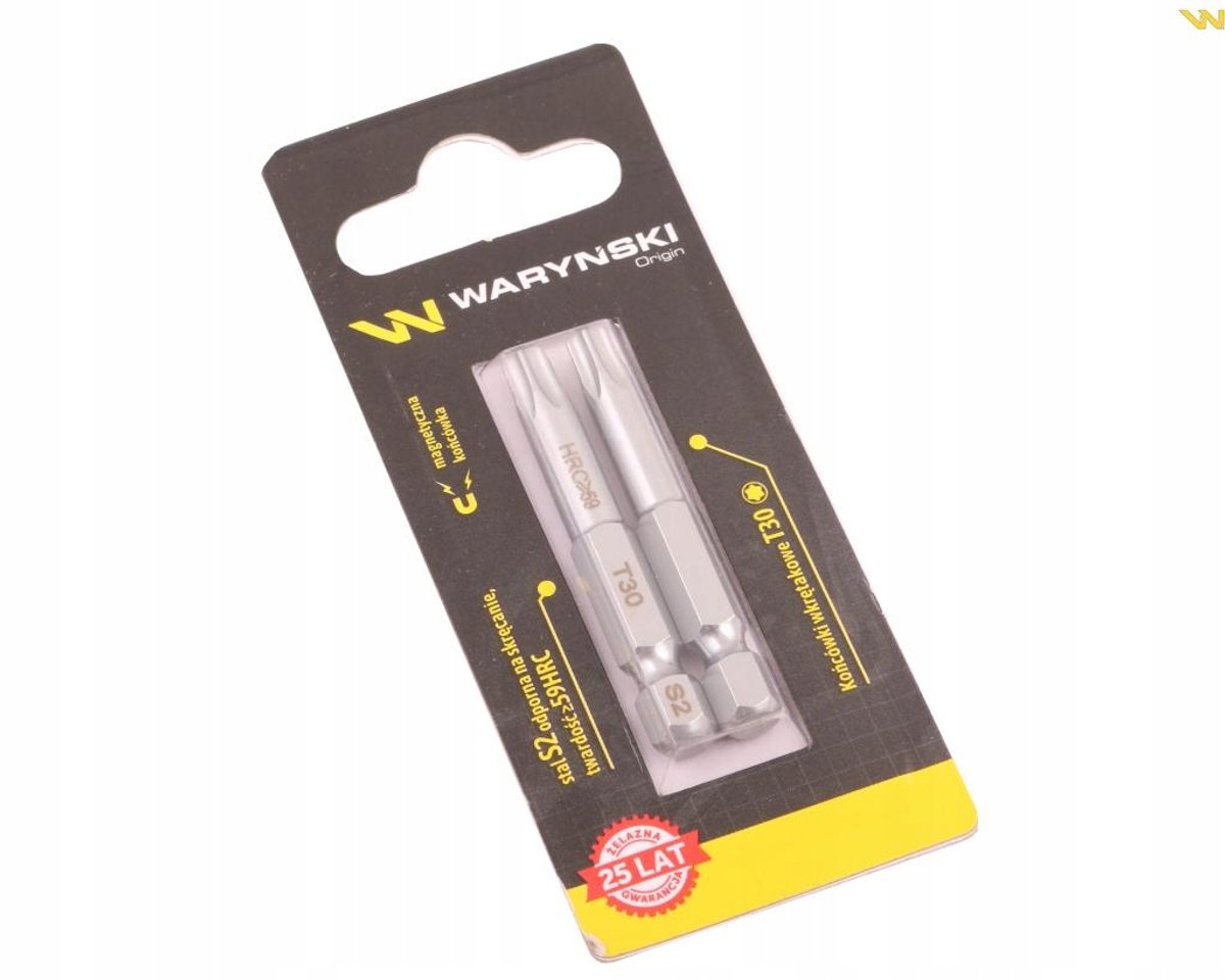 Waryński Torx Schroevendraaier Bits T30 50mm - 2 Stuks