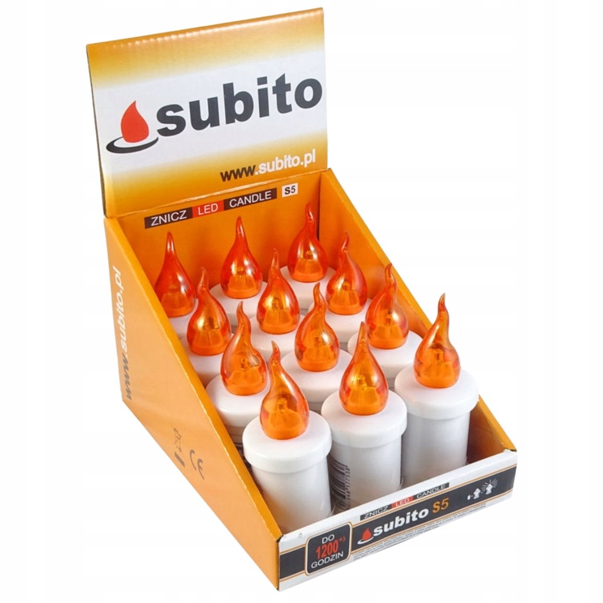 LED Znicz Subito S5 Oranje - Set van 12