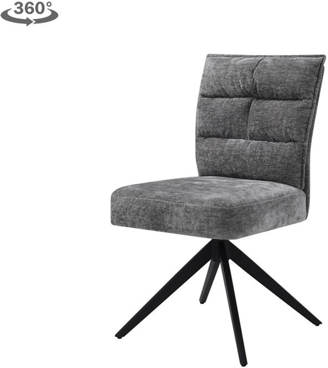 Tower Living Stoel Rosora Grijs (draaibaar)