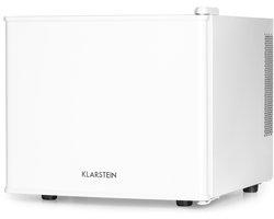 Klarstein Minibar SecretHiding Mini koelkast voor Zimmer, Camping & Kosmetik, koelkast klein, voor dranken & Snacks, minikoelkast Lautlos, koelkast Mini 4,5 15°C, 17 L, wit - 26 dB - voor Hotelkamer - Compact - Mini Fridge
