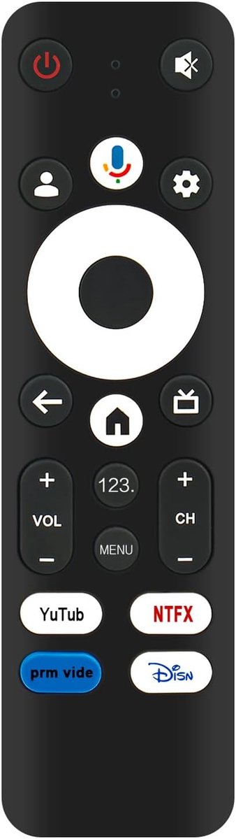ALLIMITY Voice Remote Control Compatible with Blaupunkt HD Smart TV BP320HSG9800 BP500USG9800 BP240HSG9800 - ShopVlot