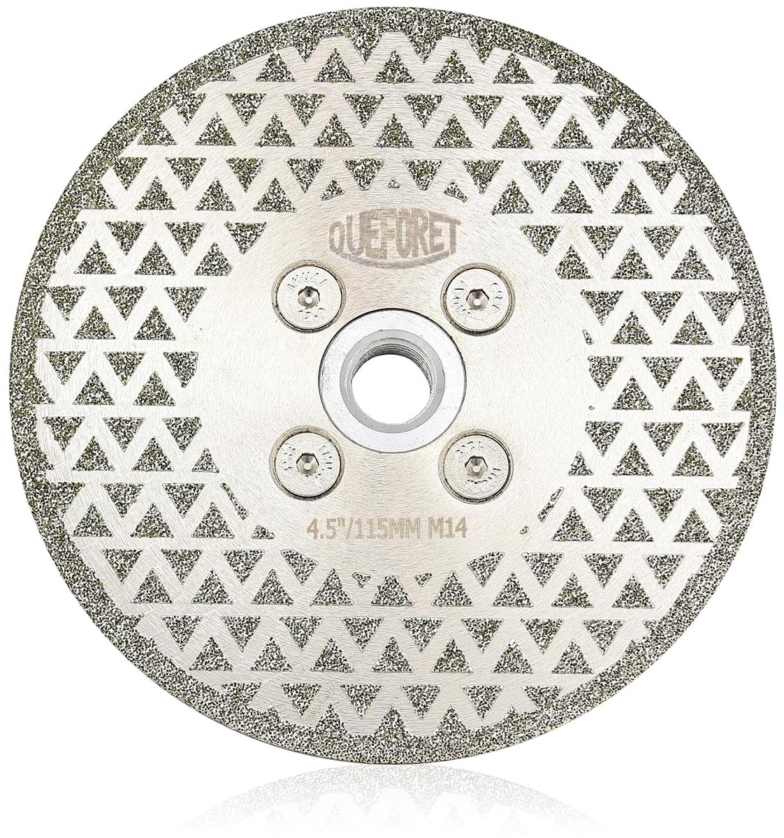 Snijdisc en slijpschijf 115 mm - Diamant - M14 flens - Voor het snijden van graniet en marmer - ShopVlot