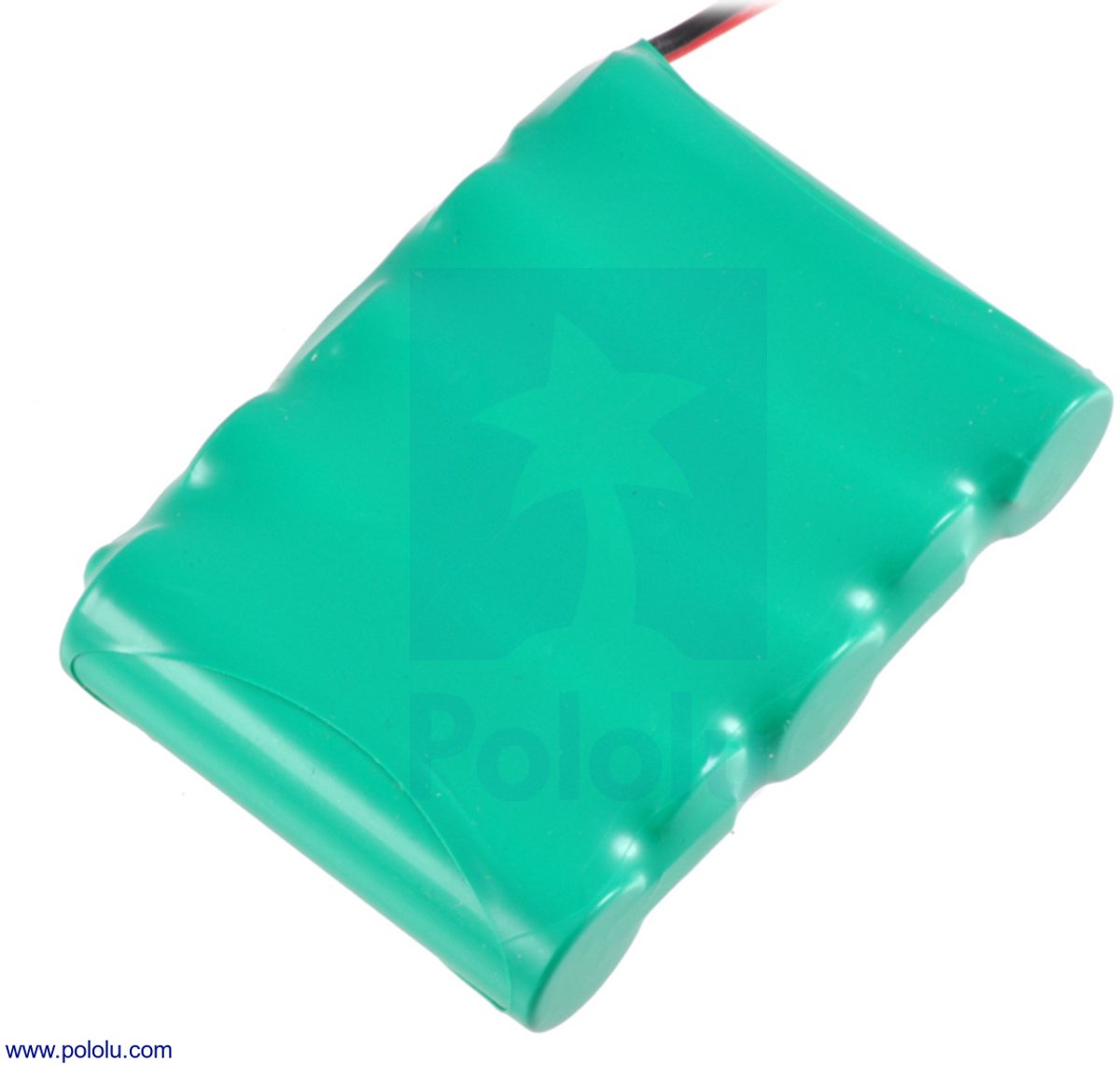 Rechargeable NiMH Battery Pack 6.0V 2200mAh 5x1 AA Cells met JR Connector Pololu 2223