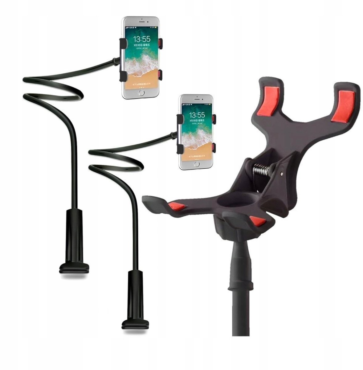 2x Flexibele Telefoonhouder - Universeel & Verstelbaar