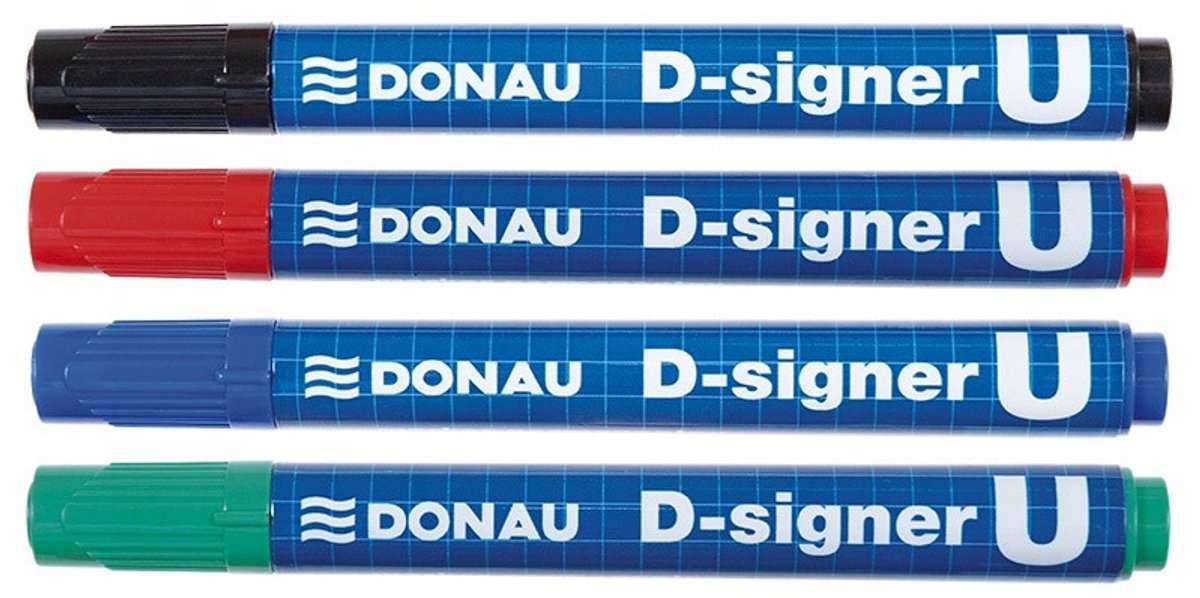DONAU Permanente Marker Blauw voor Metaal & Glas - 2-4mm