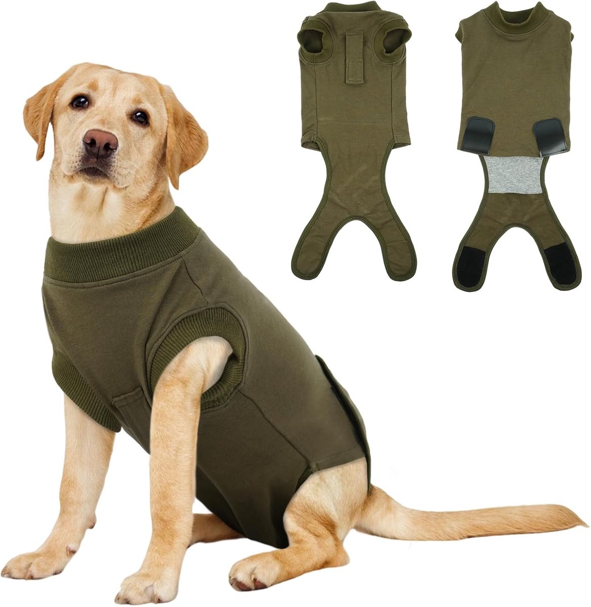 OP Body Dog Castration Surgery Suit Dog Collar Alternative - Breathable, Soft and Elastic, Prevents Licking and - ShopVlot