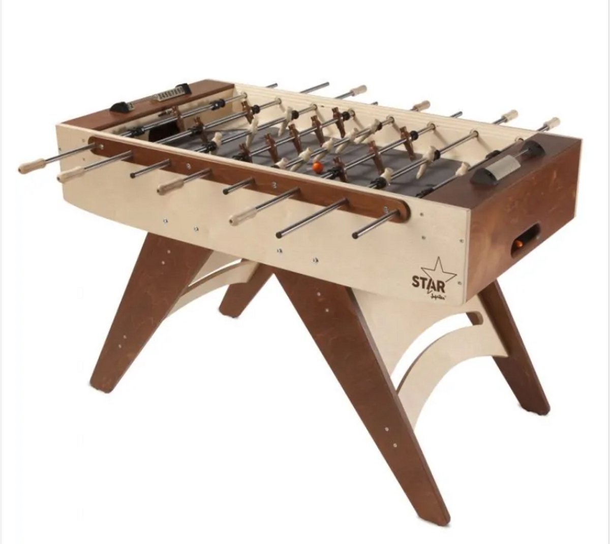 JUPITER STAR - VOETBALTAFEL - TAFELVOETBAL - ZOWEL VOOR PROFESSIONEEL & RECREATIEF GEBRUIK - HOOGWAARDIGE MATERIALEN - HOGE AFWERKINGSGRAAD EN BUITENGEWOON SPEELECOMFORT