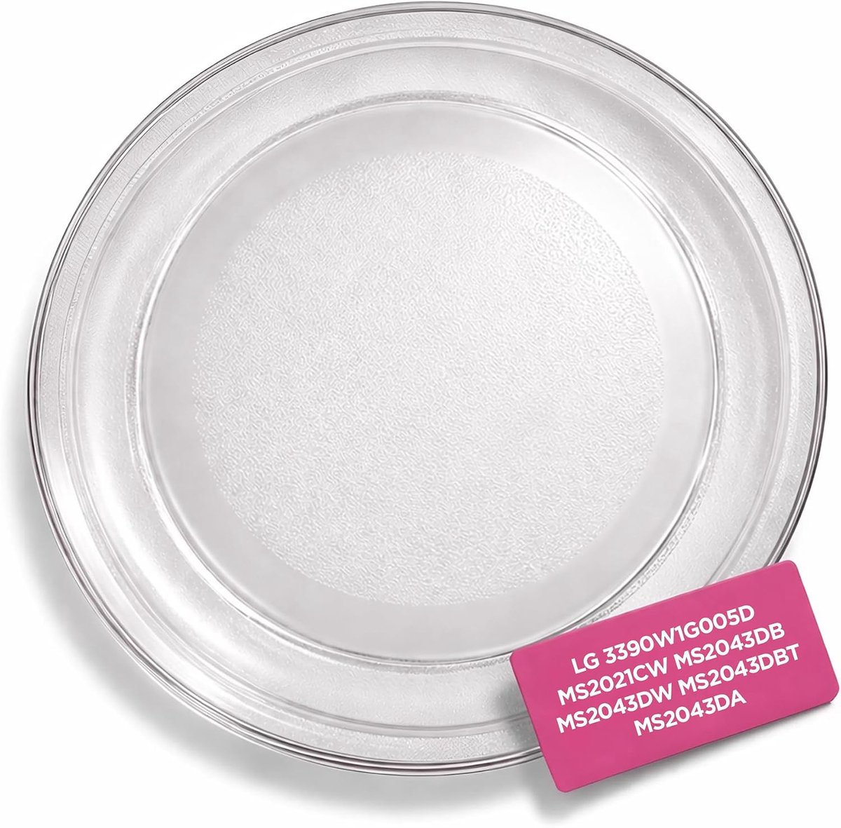 Microwave Plate, 24.5 cm Diameter, Swivel Plate for LG 3390W1G005D MS2021CW MS2043DB MS2043DW MS2043DBT MS2043DA - ShopVlot