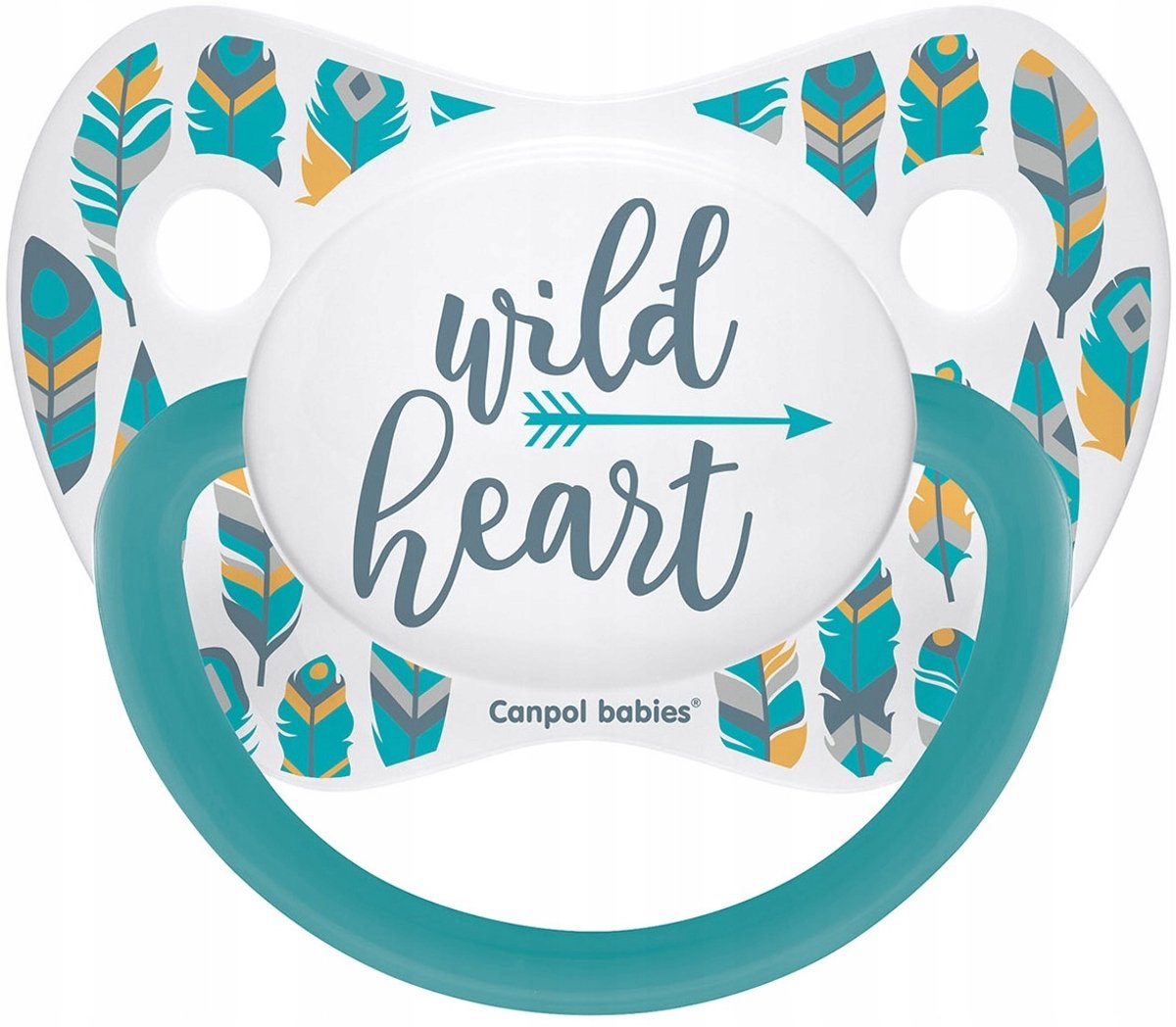 Canpol baby's symmetrische siliconen speer 6-18 m Wild Turquoise