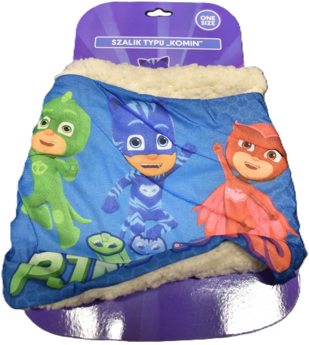 Warme Kinder Sjaal Komin Polar Blauw Pidżamersi