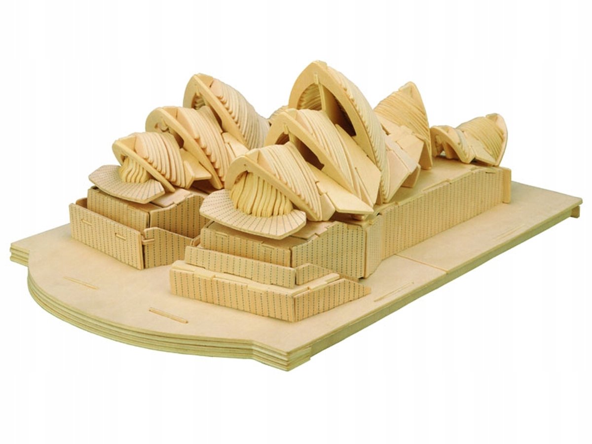 3D Houten Puzzel Sydney Opera - Leerzaam Bouwpakket