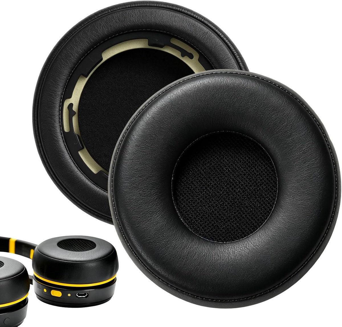 Vervangende oorkussens compatibel met Jabra Evolve 75/75+/75UC/75MS stereo, vervangende pads met geluidsisolerend - ShopVlot