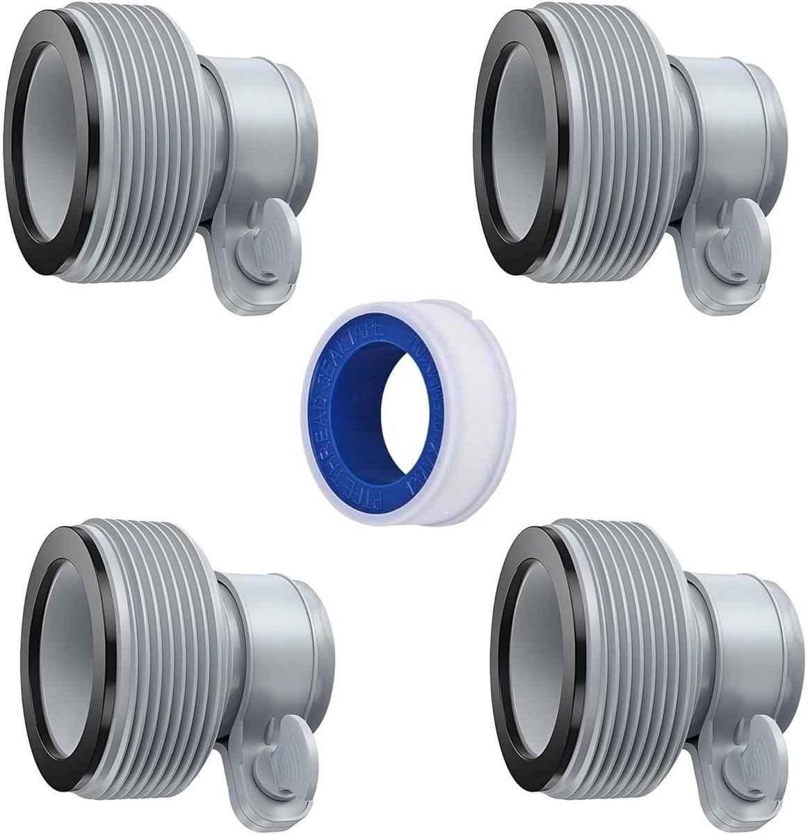 4 Pool Adapter B, Pool Hose Adapter 32mm and 38mm, Pool Hose Adapter, Pool Hose Adapter, Pool Pump Accessories, Sand - ShopVlot