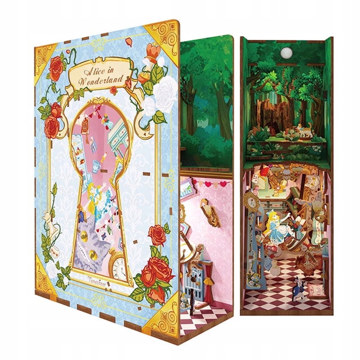 Doe-het-zelf Miniatuur Boek Nook Huisje - Alice in Wonderland Thema