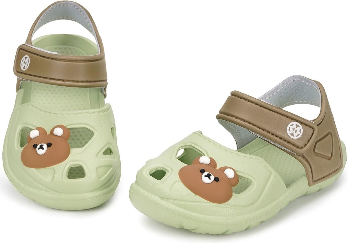 Children's Girls' Sandals & Toe Separators, Summer Beach & Pool Shoes, Mint Green, 24/25 EU - ShopVlot