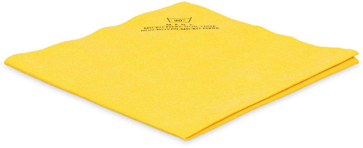 Microvezeldoek Non Woven Pluisvrij ChiaMo.nl Geel 40 x 38 cm (5 stuks)