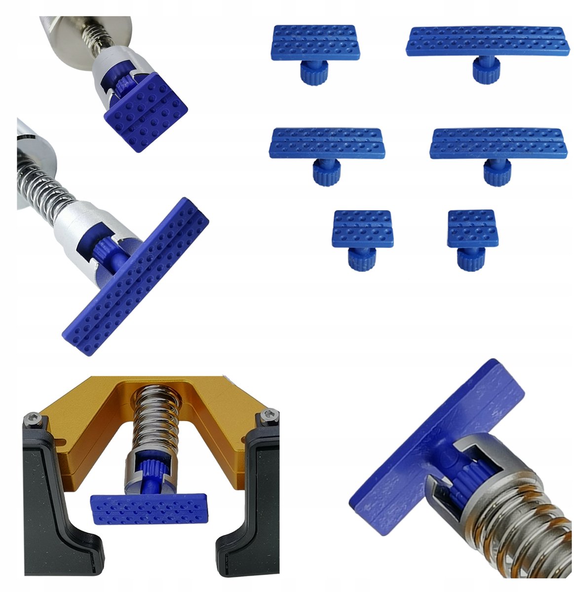 6x PDR-adapter langwerpige paddenstoelen - professioneel gereedschap voor het verwijderen van uitdeuken